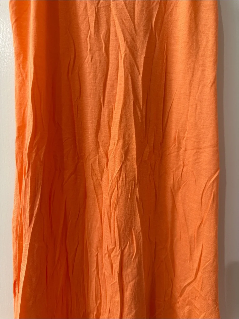 Hanro Orange Slip Midi Dress